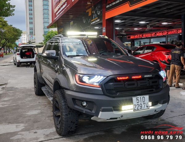 Trang Bị Bộ Đèn LED Bar Cao Cấp Tăng Sáng Cho Xe Ford Ranger