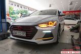 Độ Đèn LED Cản Trước Và LED Demi Xe Hyundai Elantra 2018