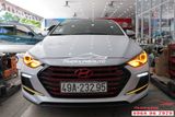 Độ Đèn LED Cản Trước Và LED Demi Xe Hyundai Elantra 2018