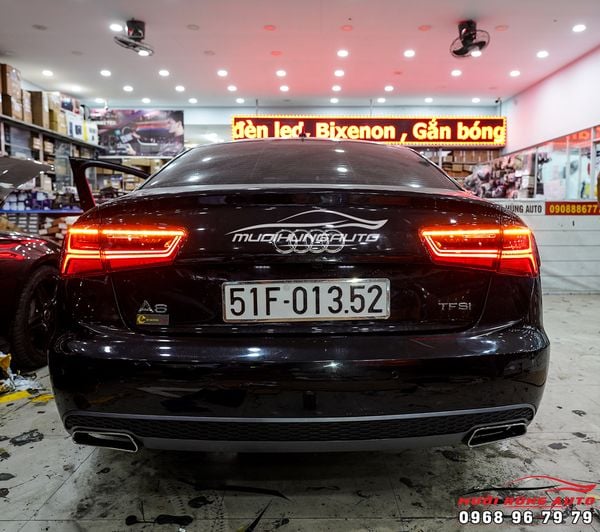 Lắp Đặt Cụm Đèn LED Hậu Cao Cấp Cho Audi A6 Tại TPHCM