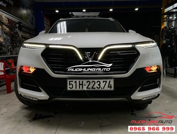 Độ đèn BI LED VÀ LED mắt quỷ đổi màu cho Vinfast Lux SA 2.0