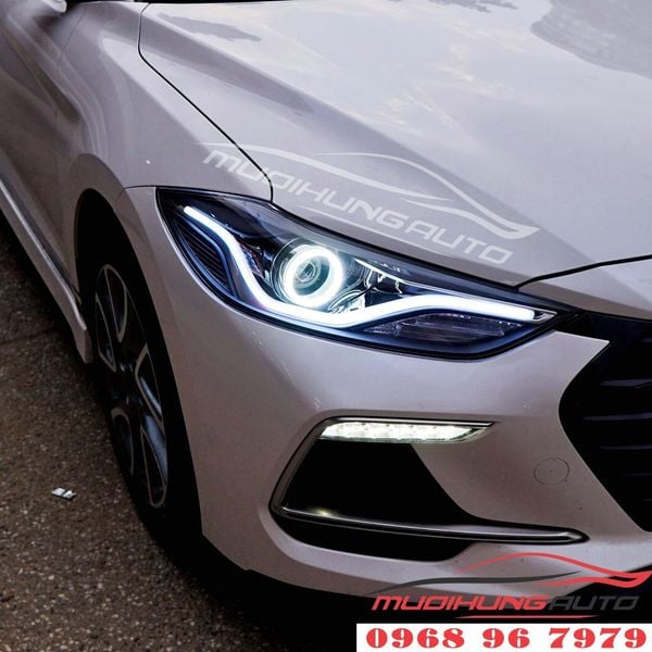 Độ đèn Led pha Hyundai Elantra 2018 chuyên nghiệp
