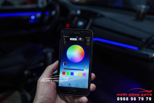 Bộ Đèn LED Nội Thất Dạng Thanh Độc Đáo Lắp Cho Xe Honda CRV