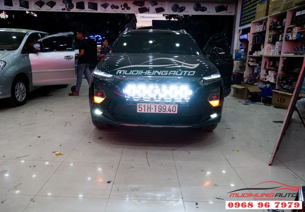 Độ Đèn Led Thanh Xe Hyundai Santafe 2019 - 2020