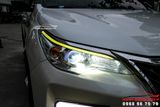 Độ Đèn Pha Bi LED Aozoom MTAZ L6 Và Bi Gầm GTR Cho Xe Fortuner 2020