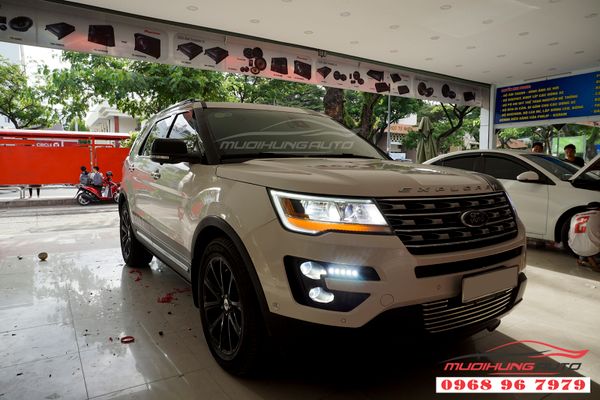 Độ Đèn Pha LED Mica Xe Ford Explorer Cao Cấp