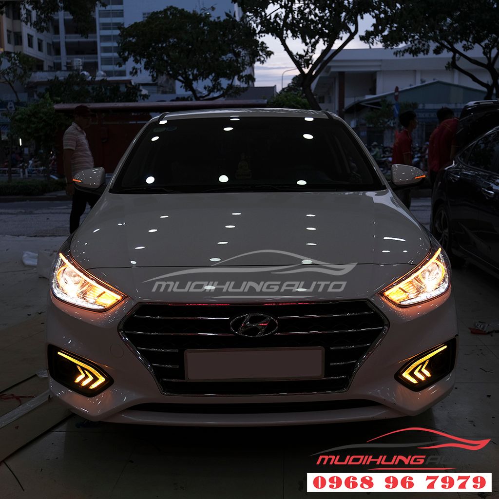 Độ Đèn Pha Xe Hyundai Accent Tại Tphcm – Mười Hùng Auto