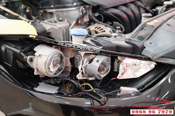 Độ Đèn Xe Hyundai Elantra 2019 Bi LED KMR
