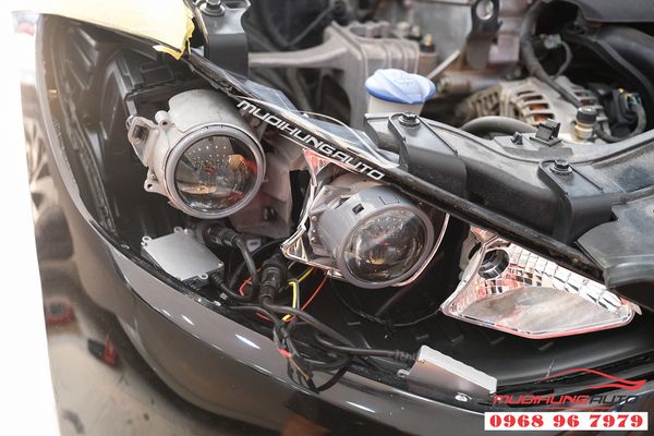 Độ Đèn Xe Hyundai Elantra 2019 Bi LED KMR