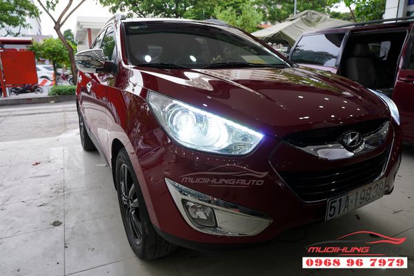 Độ Đèn Xe Tucson 2009 Siêu Sáng Giá Tốt