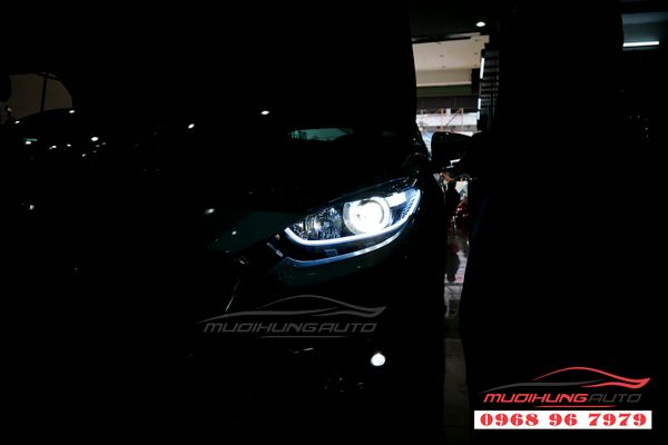Độ Led Mí Ống Mica Cho Xe Mazda 3