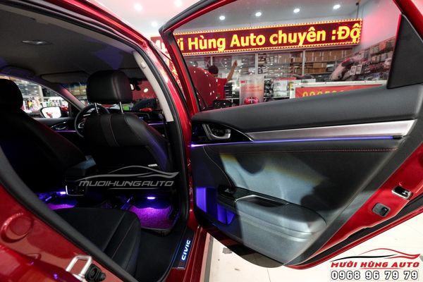 Độ LED Nội Thất Xe Honda Civic 2019