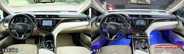LED Nội Thất Xe Camry 2020 Đổi Màu Trên APP Điện Thoại