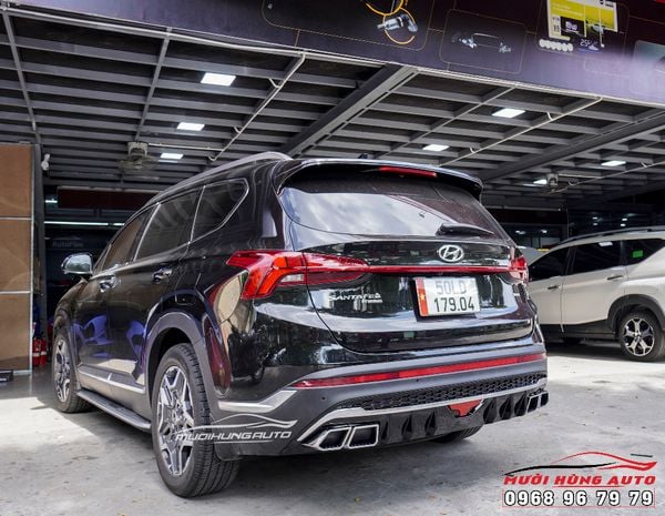 Lên Bộ Líp Pô Mẫu Thể Thao Cho Xe Hyundai Santafe 2021 Tại TPHCM