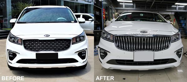 Độ Mặt Ga Lăng Mẫu Hàn Quốc Cho Xe Kia Sedona 2020