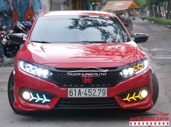 Độ Mặt Ga Lăng Xe Honda Civic 2016 - 2018 Tại TPHCM