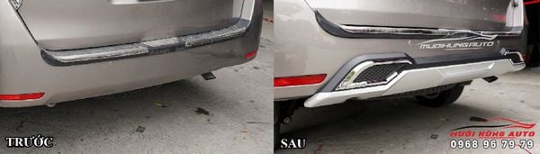 Lắp Đặt Ốp Cản Trước Sau Cao Cấp Cho Xe Toyota Innova