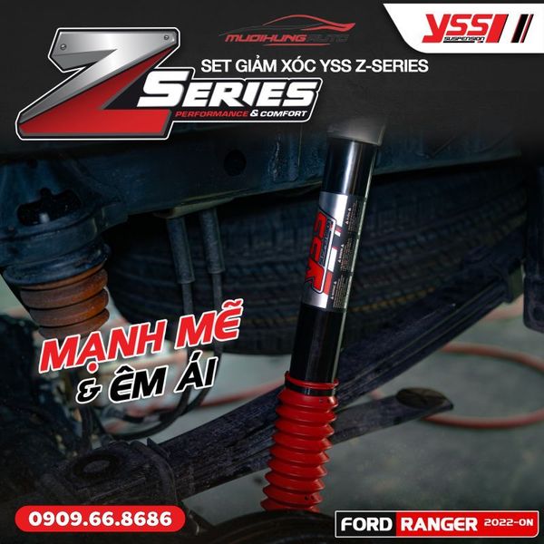 Bộ Phuộc Giảm Xóc YSS Z-SERIES Xe Ford Ranger Next - Gen 2022 - ON