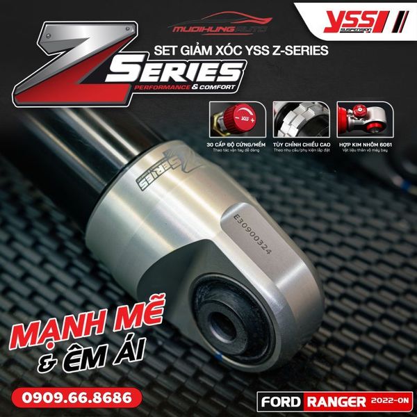 Bộ Phuộc Giảm Xóc YSS Z-SERIES Xe Ford Ranger Next - Gen 2022 - ON