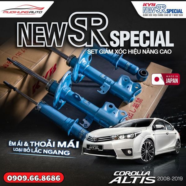 Bộ Phuộc Giảm Xóc KYB New SR Special Xe Toyota Corolla Altis 2013 - 2016
