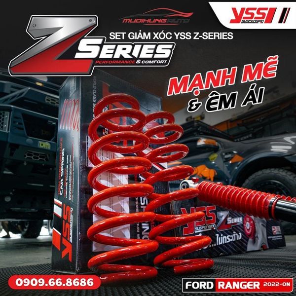 Bộ Phuộc Giảm Xóc YSS Z-SERIES Xe Ford Ranger Next - Gen 2022 - ON