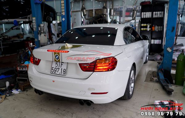Độ Pô Akrapovic Thể Thao Cho Xe BMW 420i Mẫu Pô Đôi Chất Lượng