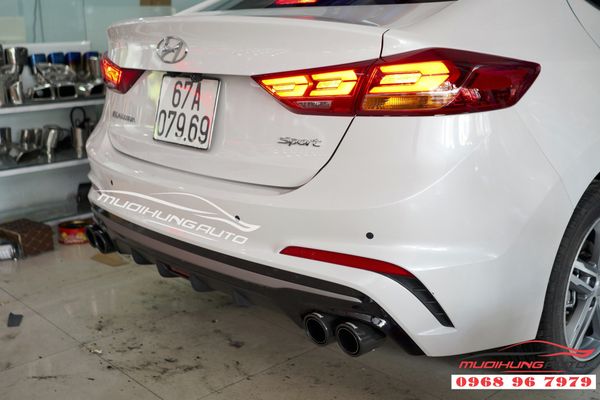 Độ pô Akrapovic thể thao Hyundai Elantra mới nhất 2019