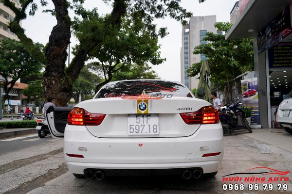 Độ Pô Akrapovic Thể Thao Cho Xe BMW 420i Mẫu Pô Đôi Chất Lượng