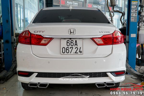 Mẫu Pô Độ Thể Thao Lắp Cho Xe Honda City Chuyên Nghiệp