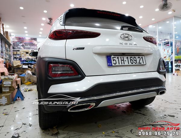 Độ Pô Thể Thao Xe Hyundai Kona Mẫu Líp Mec Cao Cấp