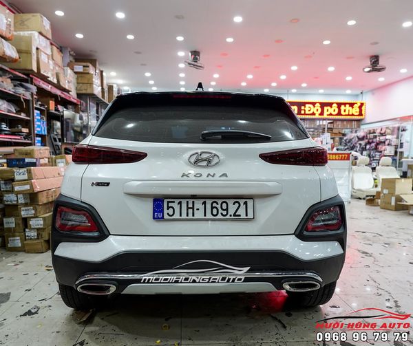 Độ Pô Thể Thao Xe Hyundai Kona Mẫu Líp Mec Cao Cấp