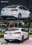 Độ Pô Xe Hyundai Elantra 2017 - 2018 Mẫu Pô Vuông Cao Cấp