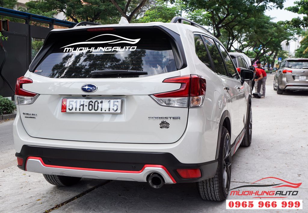 ĐỘ PÔ XE SUBARU FORESTER Mẫu Akrapovic MƯỜI HÙNG AUTO