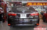 Độ pô xe Toyota Camry mẫu pô vuông