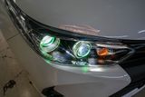 Độ Đèn Bi Led V20 Tích Hợp Led Mắt Quỷ Và Vòng Angel 3D Cho Xe Toyota Vios 2022