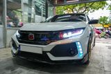 Độ Đèn Nguyên Cụm Mẫu Bugatti Có Led Mắt Quỷ Cho Xe Honda Civic 2019