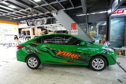 Dán Tem Hông Trang Trí Cho Xe Toyota Vios