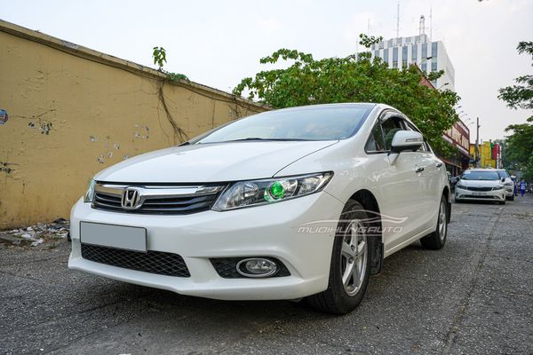 Độ Đèn Bi LED H5 Nvel Titan Tích Hợp LED Mắt Quỷ 7 Màu Cho Xe Honda Civic 2013
