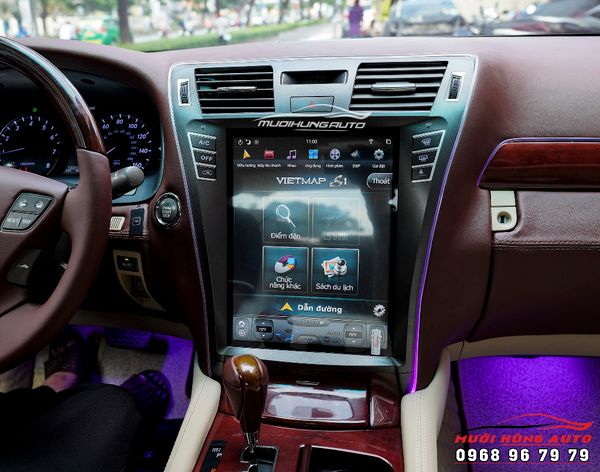 Trang Bị Bộ Màn Hình Android Và Camera 360 Cao Cấp Cho Xe Lexus LS460L