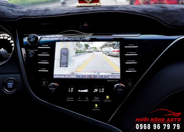 Gắn Camera 360 Độ Safeview LD900 Cao Cấp Xe Camry