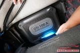 Gắn Loa Sub Gầm Ghế Blaupunkt GTR 100A Xe Mazda CX5