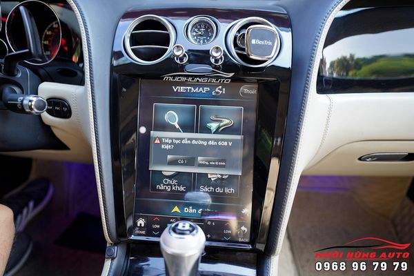 Lắp Đầu Màn Hình Android Kết Hợp Camera 360 Elliview Chính Hãng Cho Xe Bentley