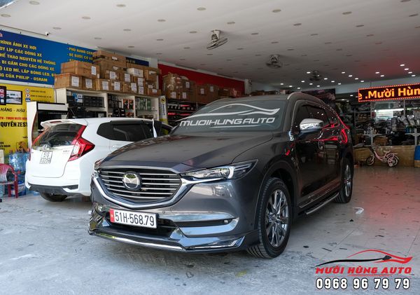 Gắn Ốp Cản Trước Carbon Xe Mazda CX8 2020 Tại TPHCM