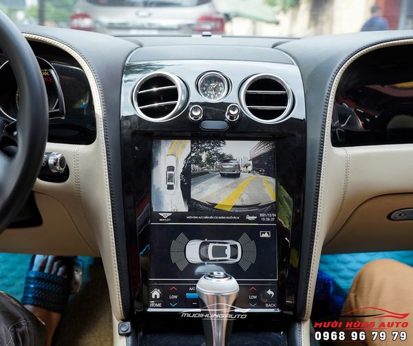 Lắp Đầu Màn Hình Android Kết Hợp Camera 360 Elliview Chính Hãng Cho Xe Bentley