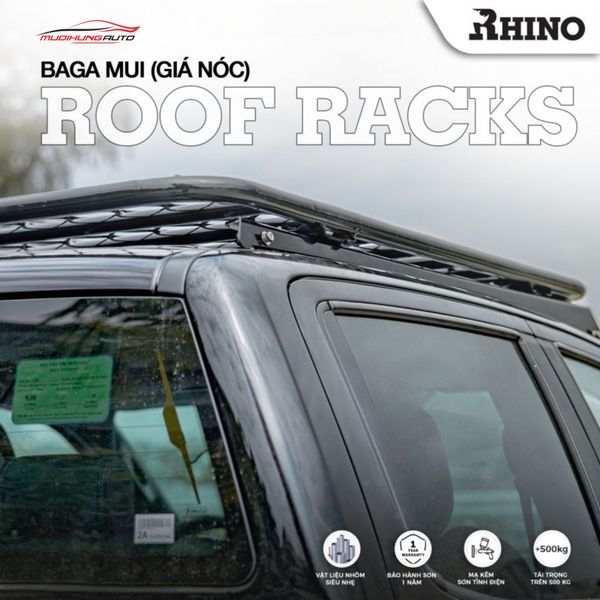 Baga Mui Nhôm Rhino Xe Bán Tải (Mẫu Phẳng)