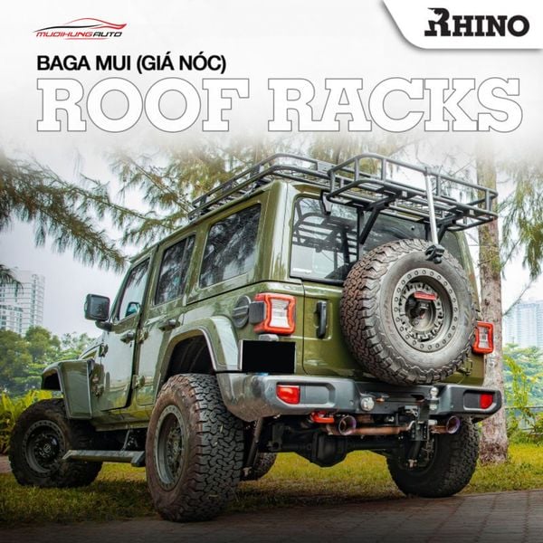 Baga Mui Nhôm Rhino Xe Jeep Wrangler & Gladiator