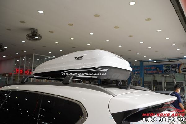 Gắn Cốp Nóc Để Đồ Kiểu Phi Thuyền Cho Xe Hyundai Santafe 2019 - 2020