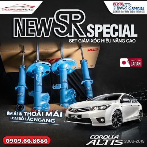 Bộ phuộc giảm xóc KYB New SR Special xe Toyota Corolla Altis 2013-2016