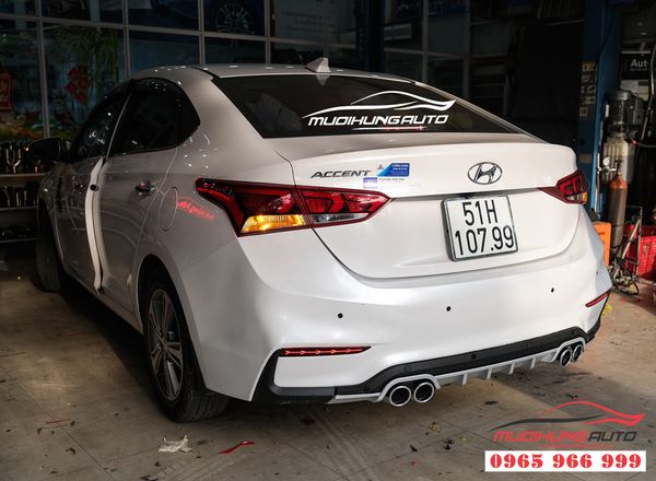 Hyundai Accent 2019 - 2020 độ LED gầm trước cao cấp