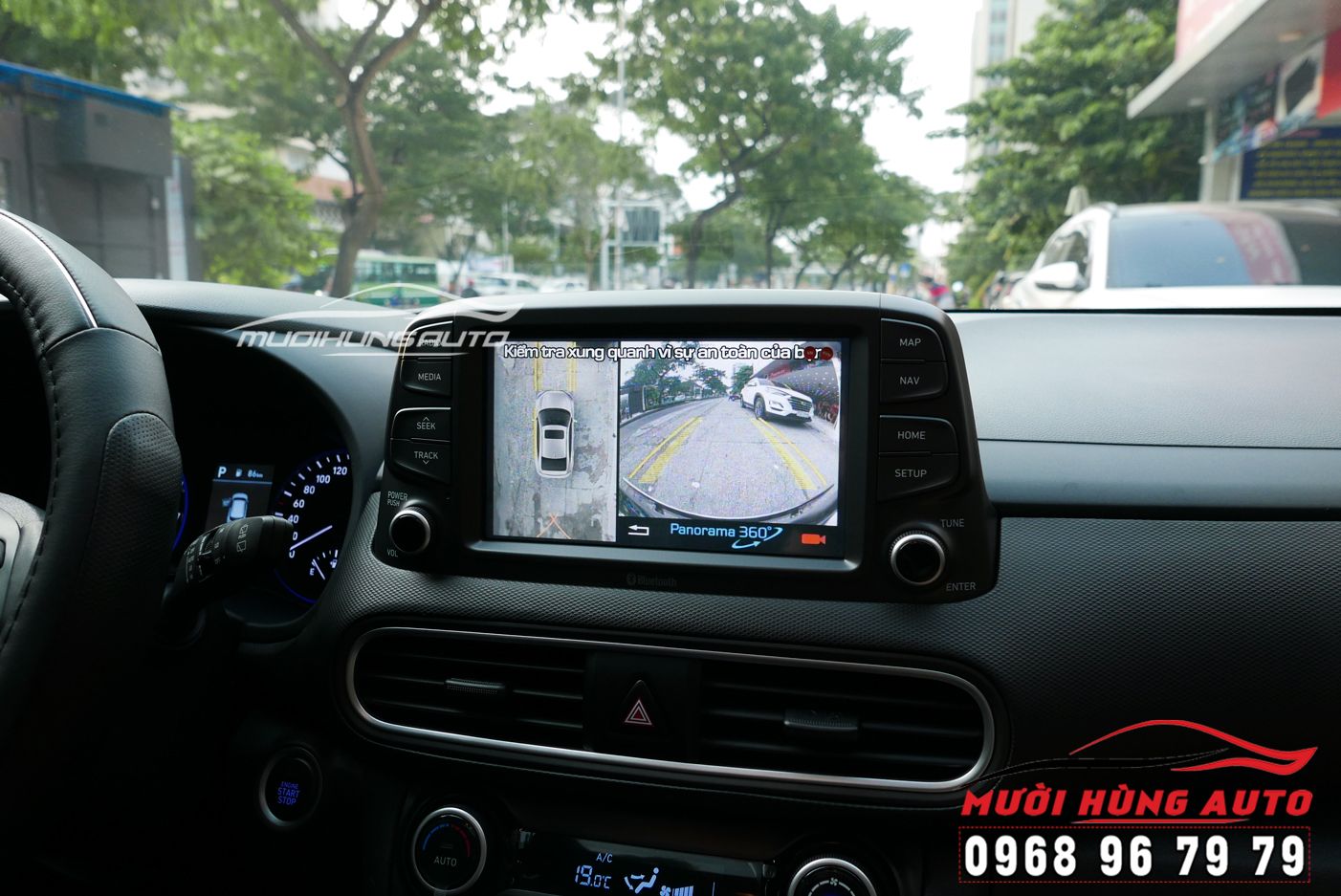 Camera 360 Độ Panorama Cao Cấp Xe Hyundai Kona MƯỜI HÙNG AUTO
